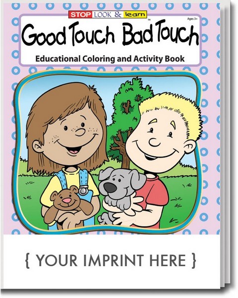 CS0185 Good Touch Bad Touch Coloring and Activity BOOK with Custom Imp
